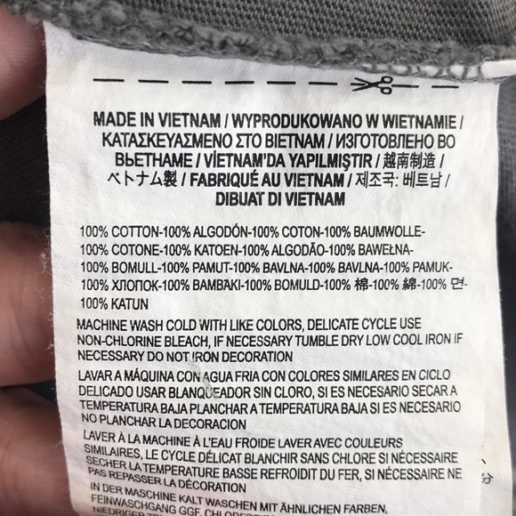 Vans Grey Tribal Baseball T-Shirt Size Large - Picture 7 of 7